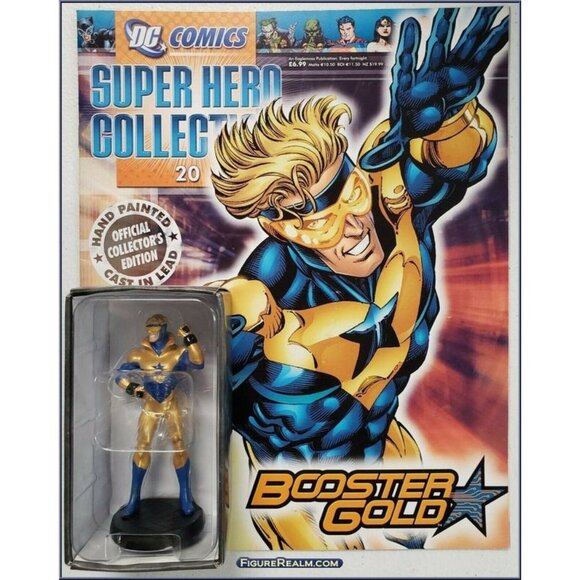 Eaglemoss 1:16 DC Comics Super Hero Fig w/Book: Booster Gold #20 - Picture 1 of 1